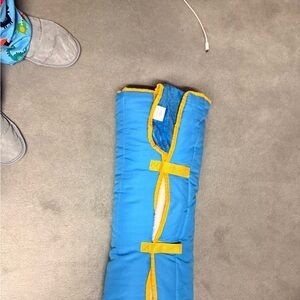Vibrant Blue and Yellow Kids Sleeping Bag